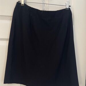 Eileen Fisher Size Large Black Viscose Skirt